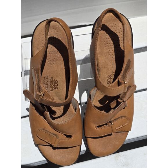 SAS Tripod Comfort Sandals with Adjustable Straps Brown Ladies Size 7.5 Brown - Picture 8 of 10